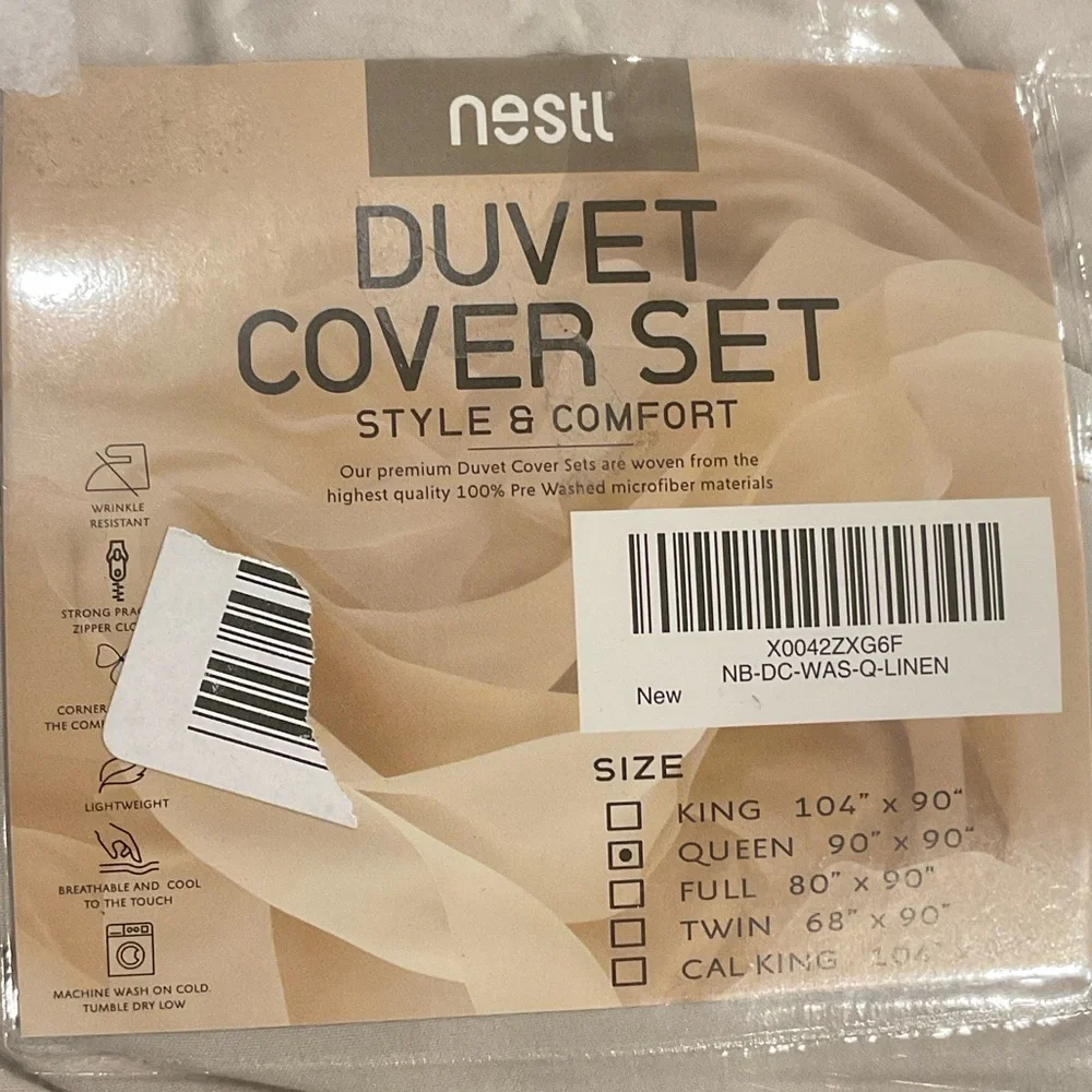 Nestl Cream Duvet Cover Set